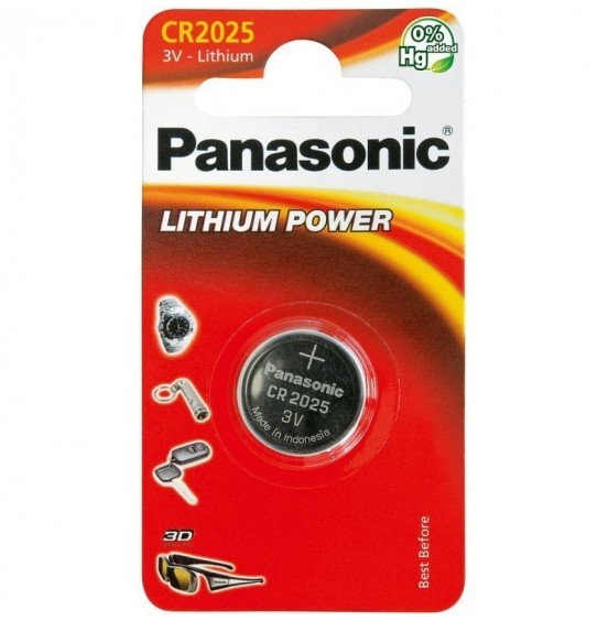 PANASONIC CR2025/BE Liitium patarei