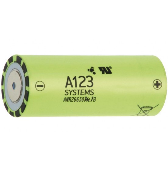 ANR26650M1.2500+LFZ - LiFePO4-Battery 3.3 V 2.5 Ah